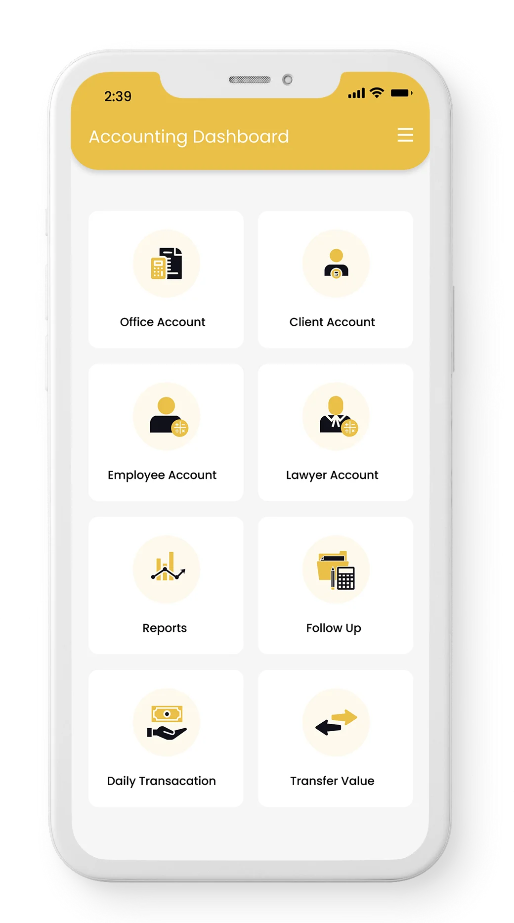 Account management Dashboard
