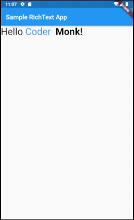RichText Flutter Widget